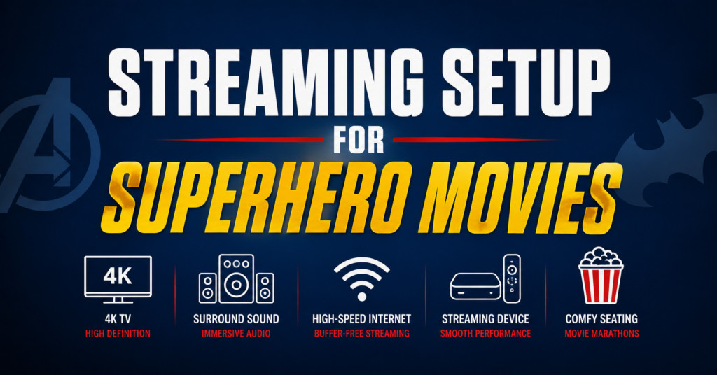 Streaming Setup for Superhero Movies