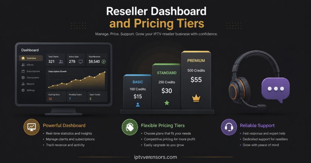 Reseller control panel and prices rates