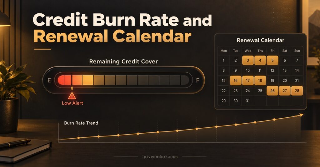 Credit Burn Rate and Renewal Calendar