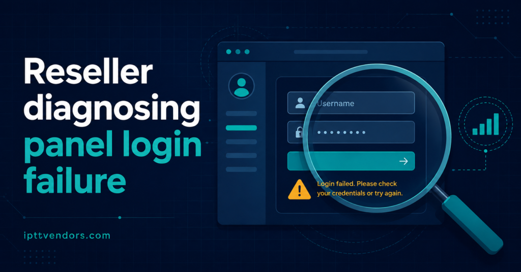 Reseller diagnosing panel login failure